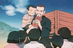 Scena z japonskiego filmu animowanego o bracie Zeno